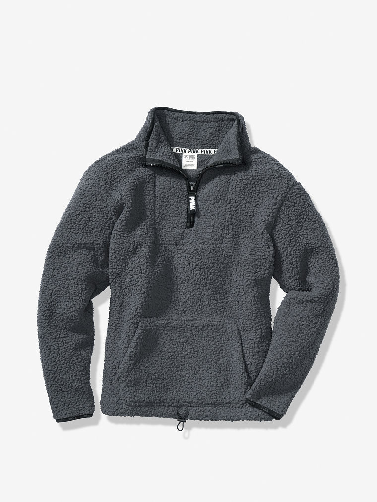 victoria's secret sherpa quarter zip